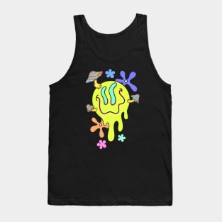 TRIPPY SMILEY FACE Tank Top